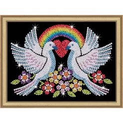 KSG Crafts Doves Of Hope Sequin Kit