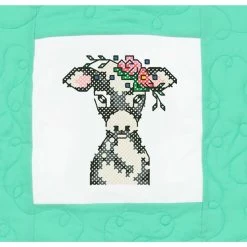 Herrschners Flower Farm Animals Kid's Quilt Blocks Stamped Cross-Stitch -Knitting handicrafts 050568 3 34388.1693401026