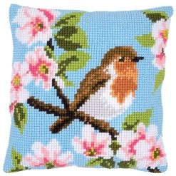 Vervaco Robin & Blossom Needlepoint Kit