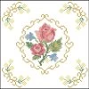 Herrschners Bold Blossoms Quilt Blocks Stamped Cross-Stitch