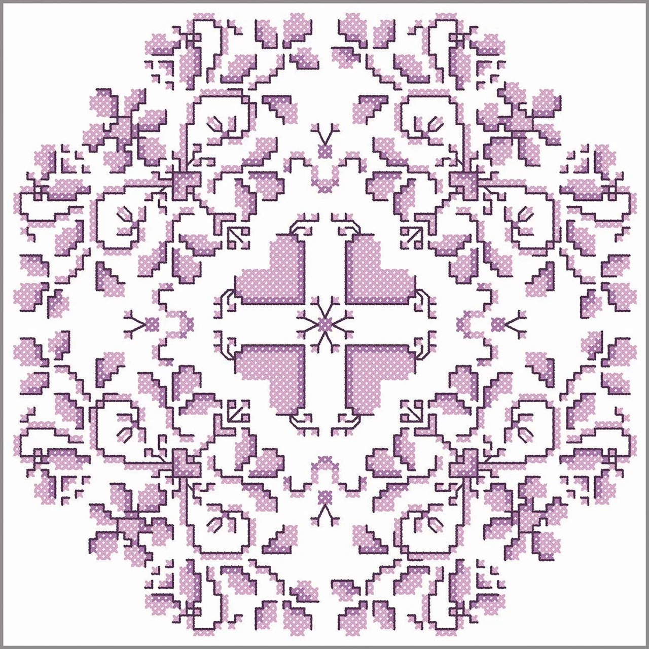 Herrschners Violet Dreams Quilt Blocks Stamped Cross-Stitch 1 Herrschners Violet Dreams Quilt Blocks Stamped Cross-Stitch