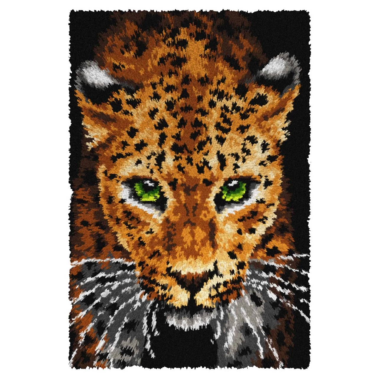 Orchidea Leopard Latch Hook Kit 1 Orchidea Leopard Latch Hook Kit