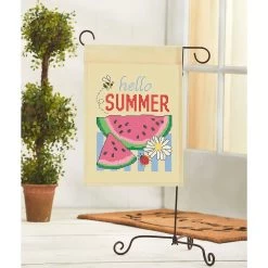 Herrschners Hello Summer Porch Flag Stamped Cross-Stitch Kit