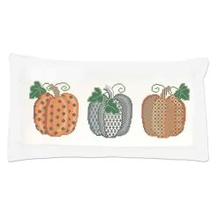 Herrschners Sampler Pumpkins Pillow Cover Counted Cross-Stitch Kit