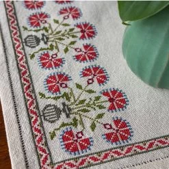 Avlea Folk Embroidery Peloponnesian Poppies Table Topper Counted Cross-Stitch Kit -Knitting handicrafts 188493 3 10407.1693425396