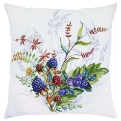 RTO Forest Berries Pillow Cover Counted Cross-Stitch Kit