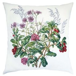 Vervaco Forest Bouquet Pillow Cover Counted Cross-Stitch Kit
