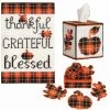 Herrschners Fall Gingham Set Plastic Canvas