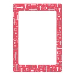 Herrschners Tri-Fold Cards Set/12 - Red Counted Cross-Stitch