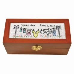 Herrschners Keepsake Box-Baby Counted Cross-Stitch Kit