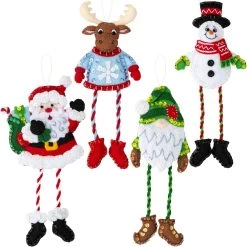 Bucilla Dangling Leg Friends Felt & Sequin Kit