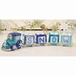 Herrschners Snow Train Sit Set Sequin Kit