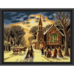 Orchidea Christmas Eve Needlepoint Canvas