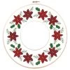 Herrschners Poinsettia Wreath Stamped Embroidery Kit