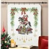 Herrschners Santa On Rocking Horse Lap Quilt Stamped Cross-Stitch Kit