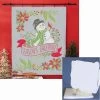 Herrschners Seasons Greetings Lap Quilt Set Stamped Cross-Stitch