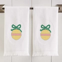 Herrschners Classic Christmas Towel Set Stamped Cross-Stitch -Knitting handicrafts 541345 4 28582.1695648615