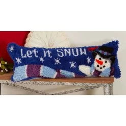 Herrschners Let It Snow Draft Dodger Latch Hook Kit