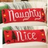 Herrschners Naughty Or Nice Reversible Pillow Latch Hook Kit
