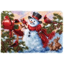 Herrschners Frosty Mail Latch Hook Kit