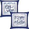 Herrschners Oy Vey! & I Love You A Latke Set Counted Cross-Stitch