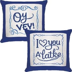 Herrschners Oy Vey! & I Love You A Latke Set Counted Cross-Stitch