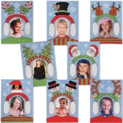 Herrschners Earmuff Photo Ornaments Counted Cross-Stitch Kit