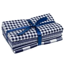 Fabric Edition, Inc. Blue Prints Fabric Quarters Bundle Pre-Cut Fabric